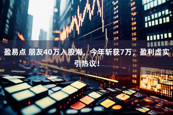 盈易点 朋友40万入股海，今年斩获7万，盈利虚实引热议！